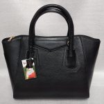 Bolsa Couro Preto Liso