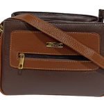 Bolsa Couro Lastucci ref. 2268 Marrom/Caramelo