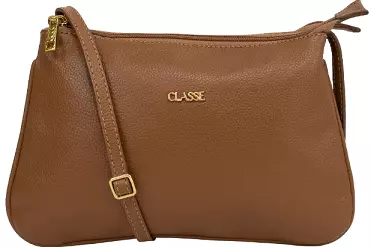 Bolsa em Couro Classe Couro ref. 3093 Nocciola - Imagem 1