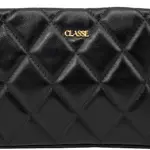 Bolsa de Couro Classe Couro ref. 3228 Preta Metalassê