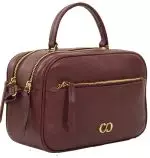 Bolsa Classe Couro ref. 3310 Vinho - Imagem 2