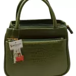 Bolsa de Couro Romana ref.2735 Verde Oliva